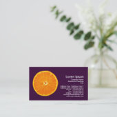 Carte De Visite Clémentine - Violet foncé (Debout devant)