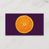 Carte De Visite Clémentine - Violet foncé (Dos)