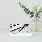 Carte De Visite Clercs de vérification comptable de tenue de livre (Debout devant)