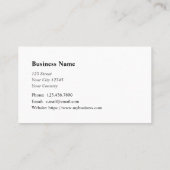 Carte De Visite Clercs de vérification comptable de tenue de livre (Dos)