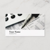 Carte De Visite Clercs de vérification comptable de tenue de livre (Devant)