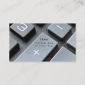 Carte De Visite Clés de calcul fermeture (Dos)