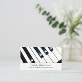 Carte De Visite Clés de clavier, boutique d'instruments de musique (Debout devant)