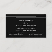 Carte De Visite clés de musique (Dos)