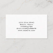 Carte De Visite Clés du logo immobilier et maison (Dos)