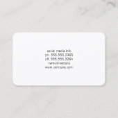 Carte De Visite Clés | Technicien | Réparation d'appareils électro (Dos)