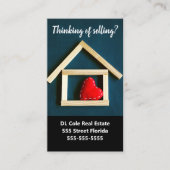 Carte De Visite Client clé immobilier comme la petite entreprise (Devant)