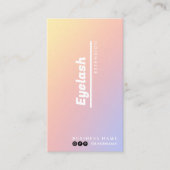 Carte De Visite Client d'extensions Eyelash Holographique Esthétiq (Devant)