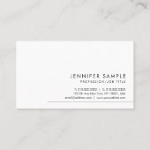 Carte De Visite Client élégant Design moderne Modèle élégant (Dos)