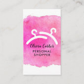 Carte De Visite Client personnel d'aquarelle (Devant)