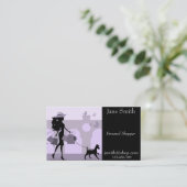 Carte De Visite Client personnel élégant et à la mode (Debout devant)