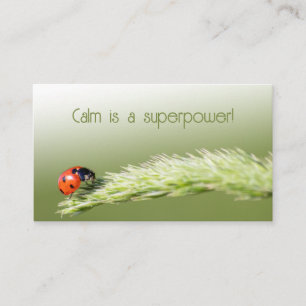 Carte De Visite Clients chanceux avec des coccinelles chanceux !