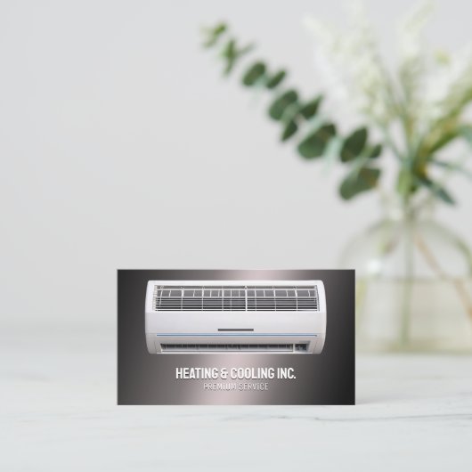 Carte De Visite Climatisation Bronze (Debout devant)