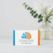 Carte De Visite Climatisation Chauffage & Refroidissement (Debout devant)