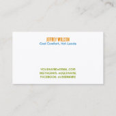 Carte De Visite Climatisation CVC (Dos)