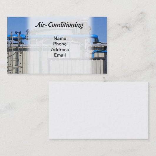 Carte De Visite Climatisation et refroidissement industriel (Devant / Derrière)