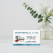 Carte De Visite Climatisation Professionnelle Service de Chauffage (Debout devant)