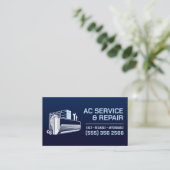 Carte De Visite Climatisation - Réparation • Service • Installatio (Debout devant)