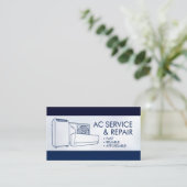 Carte De Visite Climatisation – Réparation, Service, Installation (Debout devant)