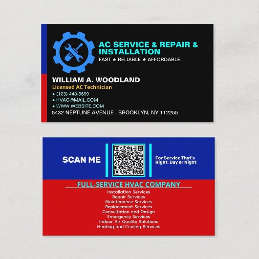 Carte De Visite Climatisation (Services de réparation et d'install