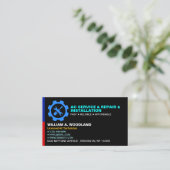 Carte De Visite Climatisation (Services de réparation et d'install (Debout devant)