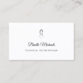 Carte De Visite Clinical Esthetician Minimal Elegant (Devant)
