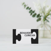 Carte De Visite Clinicien du comportement Puzzle Pièce (Debout devant)