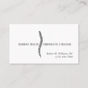 Carte De Visite Clinique chiropratique Santé et bien-être