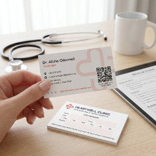 Carte De Visite Clinique de cardiologie Affaires Rendez-vous pro