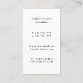 Carte De Visite Clinique de fertilité (Dos)