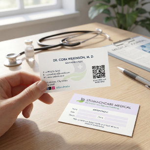 Carte De Visite Clinique de gastroentérologie Entreprise   Rendez-