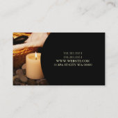 Carte De Visite Clinique de massothérapie spa Wellness Business (Dos)