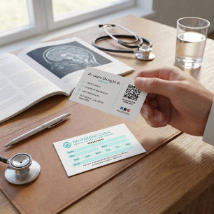Carte De Visite Clinique de neurologie   Rendez-vous propre