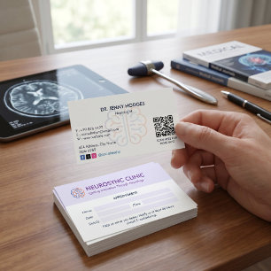 Carte De Visite Clinique de neurologie   Rendez-vous propre
