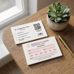 Carte De Visite Clinique de Psychologue Entreprise   Rendez-vous M