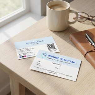 Carte De Visite Clinique de psychologue Entreprise   Rendez-vous m