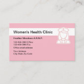 Carte De Visite Clinique de santé Médicale pour femmes (Devant)