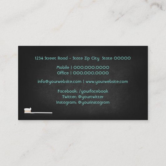 Carte De Visite Clinique dentaire (Dos)