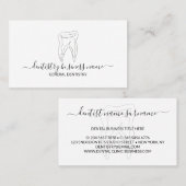 Carte De Visite Clinique dentaire de blanchiment des dents moderne (Devant / Derrière)