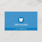 Carte De Visite Clinique dentaire de dentiste bleu avec le logo de (Dos)