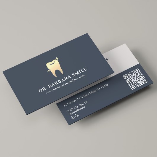 Carte De Visite Clinique dentaire dentaire dentaire minimale Charb