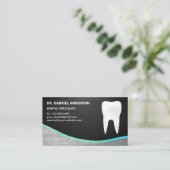 Carte De Visite Clinique dentaire en fibre de carbone Dentiste den (Debout devant)