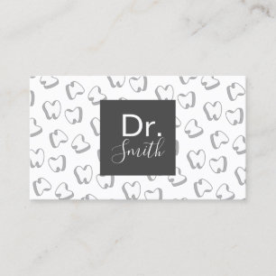 Carte De Visite Clinique dentaire Motif Dentist Cute 3D