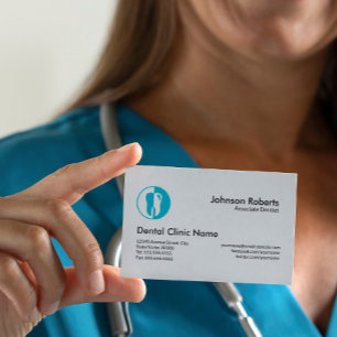 Carte De Visite Clinique dentaire professionnel dentiste plaine