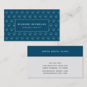 Carte De Visite Clinique dentaire professionnelle Motif dentaire e (Devant / Derrière)