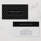 Carte De Visite Clinique dentaire professionnelle Motif dentaire s (Devant / Derrière)