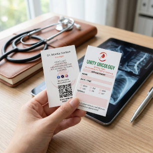 Carte De Visite Clinique d'oncologie Entreprise   Rendez-vous simp