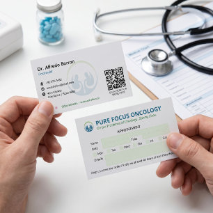 Carte De Visite Clinique d'oncologie Entreprise   Rendez-vous simp