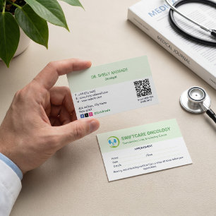 Carte De Visite Clinique d'oncologie Entreprise   Rendez-vous simp