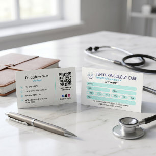 Carte De Visite Clinique d'oncologie Entreprise Rendez-vous simp